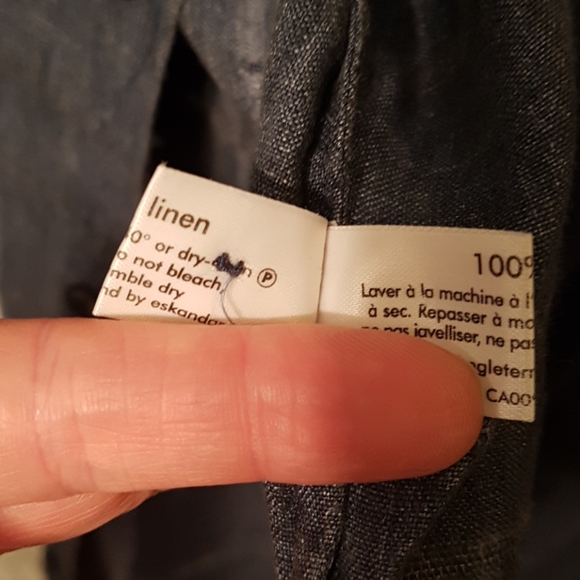 COPY - Eskandar denim colour linen tunic - Picture 5 of 5